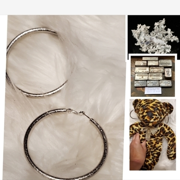 Huge Silver‎ Hoops NEW - Picture 1 of 5